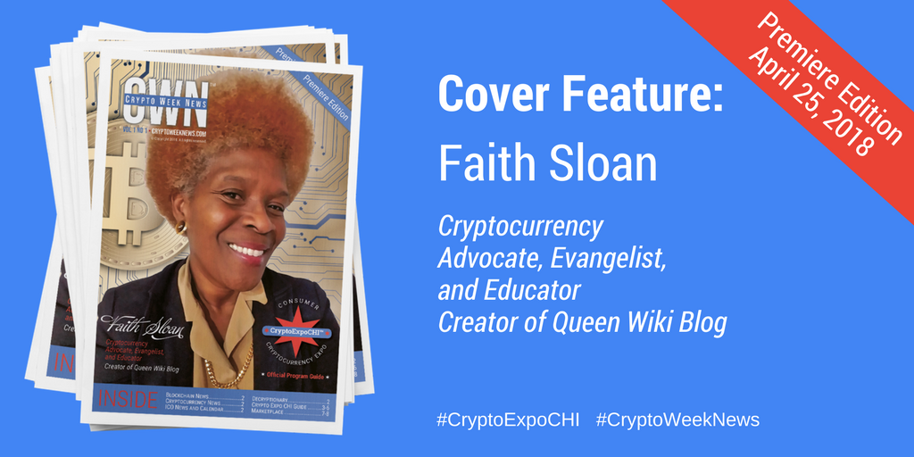 CryptoWeekNews's tweet photo. Introducing Crypto Week News™ launching Wed, April 25, 2018 in #Chicago at #MoneySmartWeek Introduction to #Blockchain, #Cryptocurrency and #ICOs https://t.co/K7HyXKVRES #MyFirstTweet #HelloTwitter #CyptoExpoCHI #CryptoWeekNews #WomenInCrypto #Weekly #Newspaper #Print #Launch https://t.co/DrfgZ9ovrn