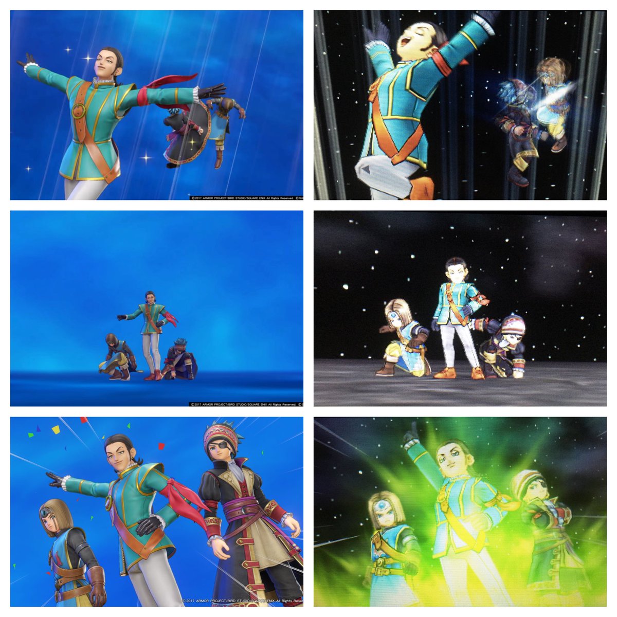 ちびもぐ アクロバットスター 3ds版とps4版かなり似せて作られてますね でも 3ds版の主人公とカミュの方がポーズ取る時にカメラ目線かも シルビアちゃんはどっちも常にカメラを意識している W 3ds版のシルビアちゃんが 最初に はい はじめ っ