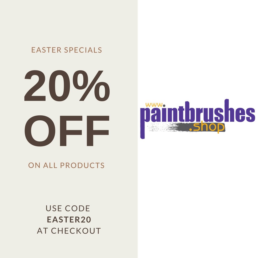 Special Low Easter Prices
20% Off All Items.
paintbrushes.shop