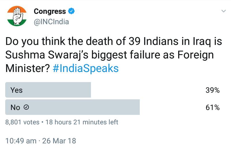 iKapoorArjun's tweet photo. अपने ही सर्वे में बार बार पिटती है @INCIndia . #CongressMuktBharat #CongDivideAndRule #DataChorCongress #Pappu https://t.co/Rv4dJeCeKr