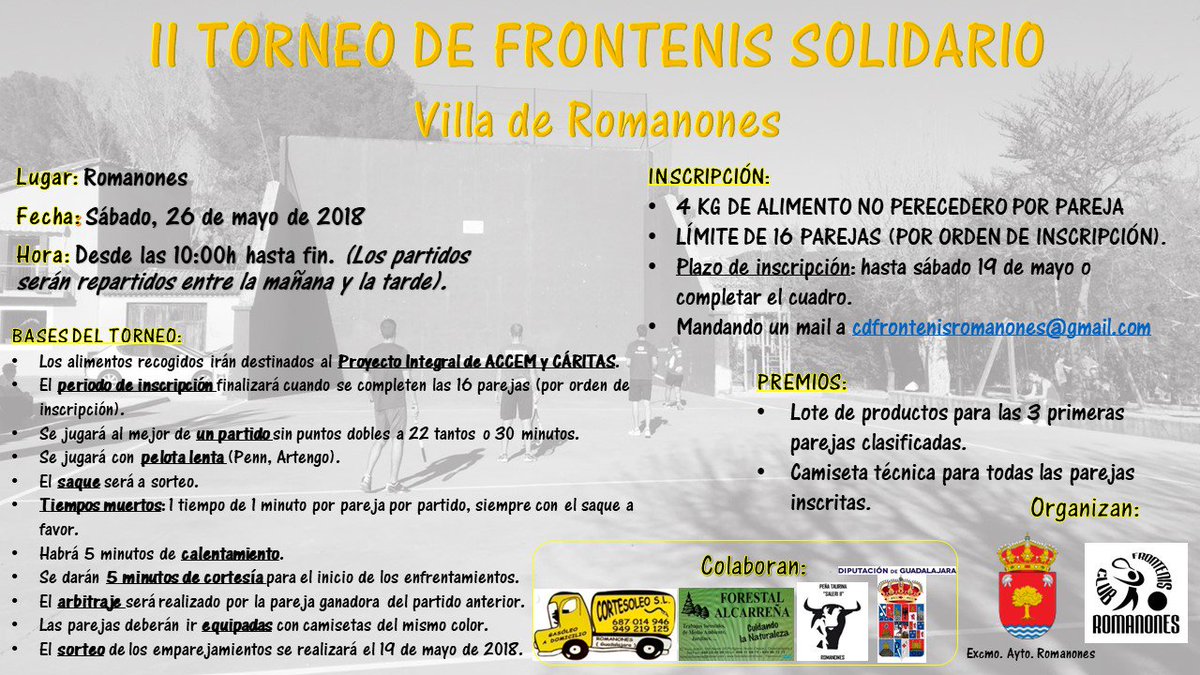 ¡¡Apúntate a nuestro torneo solidario!!