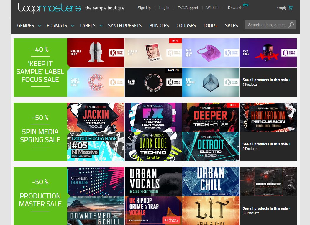 rekkerd's tweet image. Get a good deal on sound packs from Keep It Sample, Production Master &amp;amp; 5Pin Media at @Loopmasters limited time sales! bit.ly/Loopmasters-De…