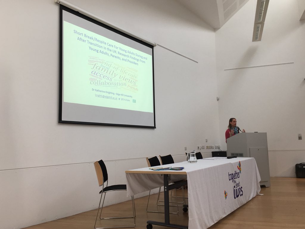 LucyAlexandria's tweet photo. Now @EHUKate of @edgehill university is speaking about her research on transition and respite/short breaks - where do they fit, health or social care?
@Tog4ShortLives at the Transition Summit #transition #youngpeople #YAExp #palliativecare #transitionsummit #transitiontaskforce https://t.co/N0C4dAIsqQ
