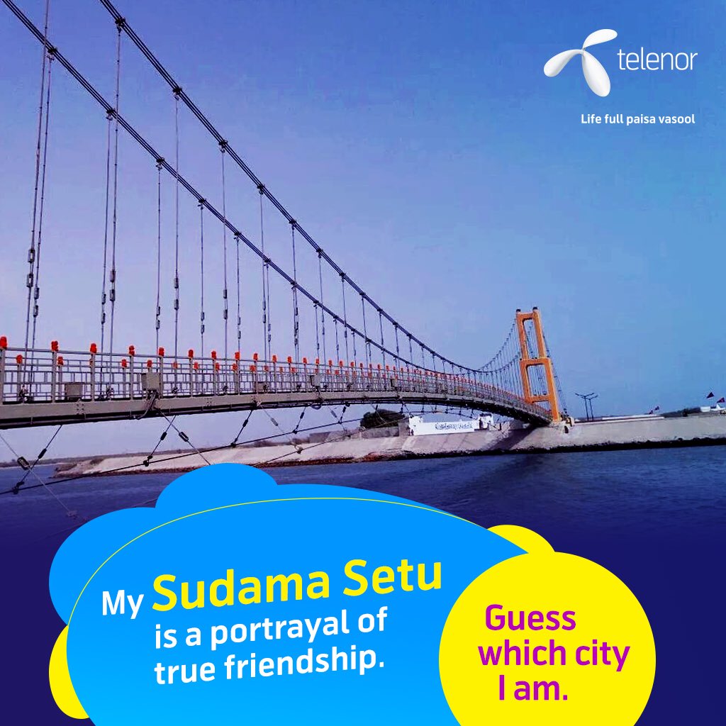 #Telenor #4G is also present in this ancient city of Gujarat. Can you guess the name of this city?