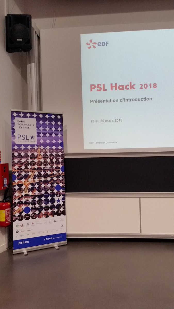 BrunoRostand's tweet photo. Introduction de @FGonczi au étudiants de @psl_univ pour le #PSLHackbyEDF: énergie, numérique, Innovation, relation client, silver economy....
@ESPCI_Paris @EDFofficiel https://t.co/tudjlqIgjA