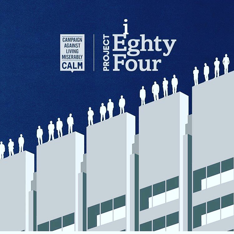 Today <a href="/theCALMzone/">CALM</a> has launched #Project84 with the support of <a href="/ITV/">ITV</a> The more support we give the more lives saved. #suicideprevention ❤️🙏🏽