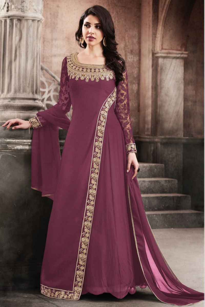 Buy Wine Color Dress Online In India - Etsy India