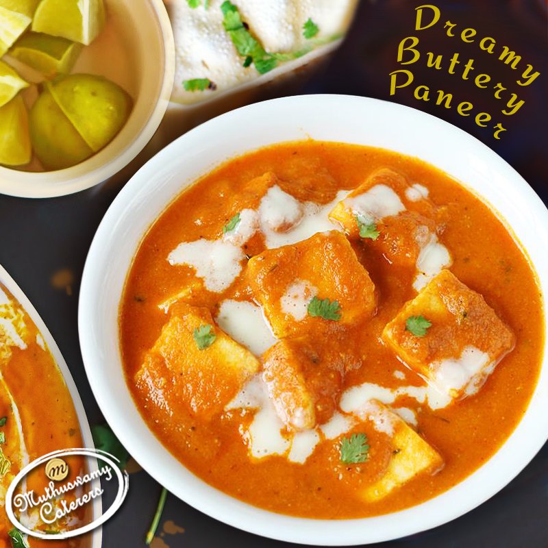 MuthuswamyCSPL's tweet image. Try our Paneer Makhanwala - Creamy paneer cubes in a delectable gravy, rich in butter and taste!

#muthuswamycaterers #paneermakhanwala #butter #paneer #indanfood #vegetarian