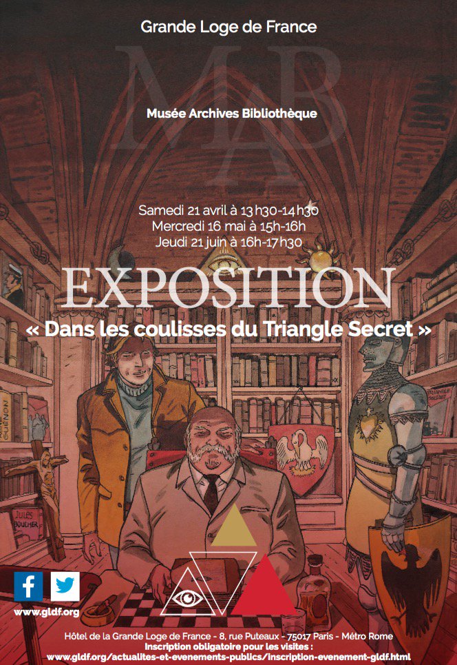 ActuaLitte's tweet photo. La Grande Loge de France organise une exposition sur la BD Le Triangle Secret https://t.co/yM1rbAEjOi
@GlenatBD @GLDF_Officiel
#exposition #BD #francmaconnerie #Convard #TriangleSecret #GLDF https://t.co/PclXJZCIRa
