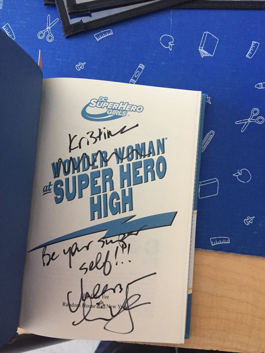 MacMathRoom's tweet image. When your school librarian goes to a conference and brings you a signed book exactly to your tastes. Thanks @MacALibrary