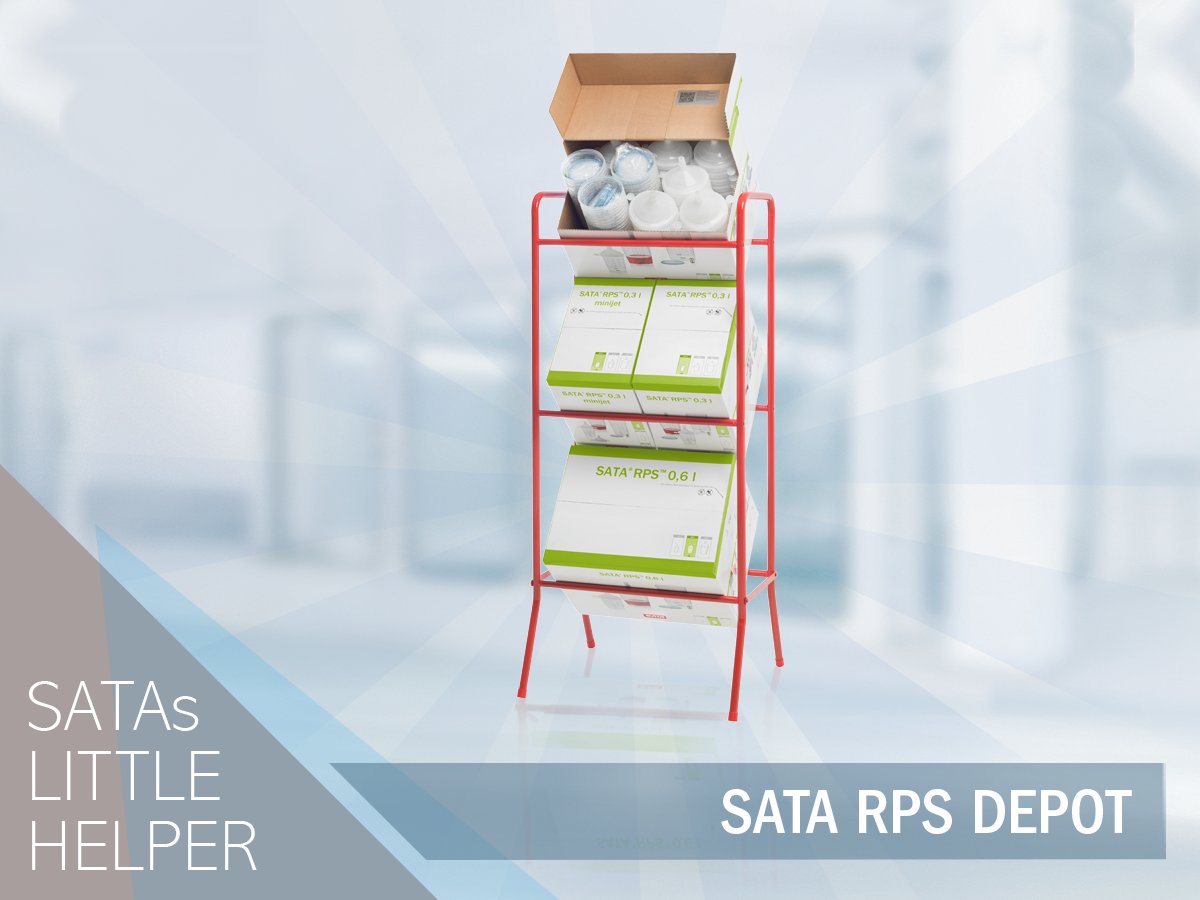 The SATA RPS depot keeps your work shop tidy offering a safe space for storage of your cup systems and always keeping them within reach – without the need to fill a dispenser.
#SATA #SATAFamily