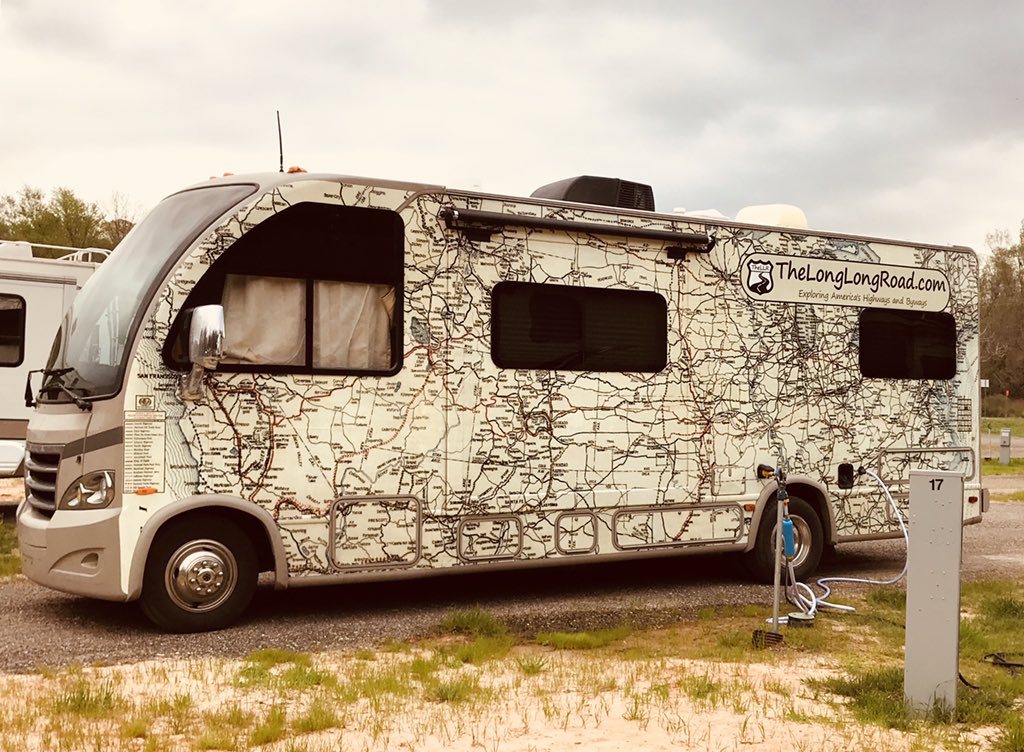 LavenderTrails's tweet photo. LQQK who stopped by @LavenderTrails!
https://t.co/JxeRg9JWZt has a very cool wrapped roadmap RV. You never know who might stop by, easy on/off access Lavender Rd. Exit 560 on I-20 #Tyler, #Tx #rvlife #onthroad #Tinyhouses #glamping #tylerstatepark #nature #outdoorsandadventure https://t.co/ur4J6y8FQ6