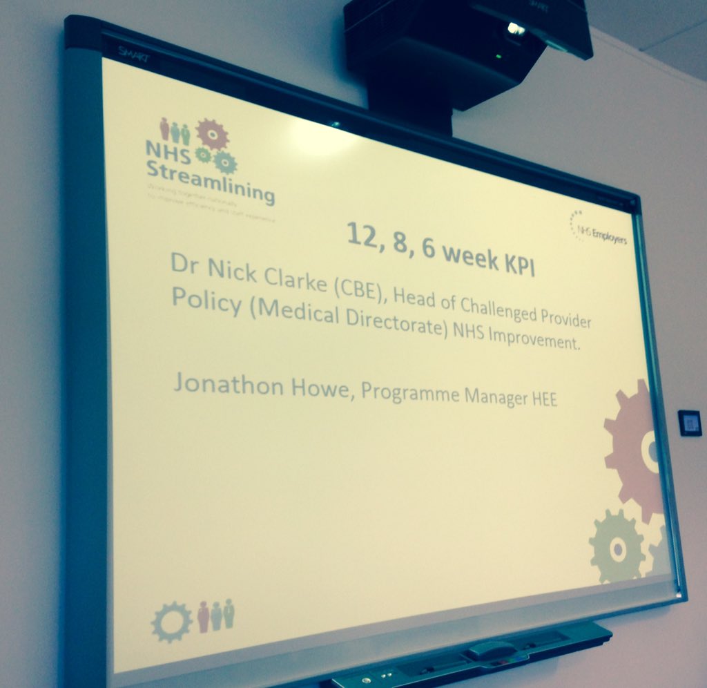 StreamliningNHS's tweet photo. 8 and 6 week KPI monitoring is about understanding where any issues might be #NHSStreamliningDiT #NHS https://t.co/K3TPg9XsNQ