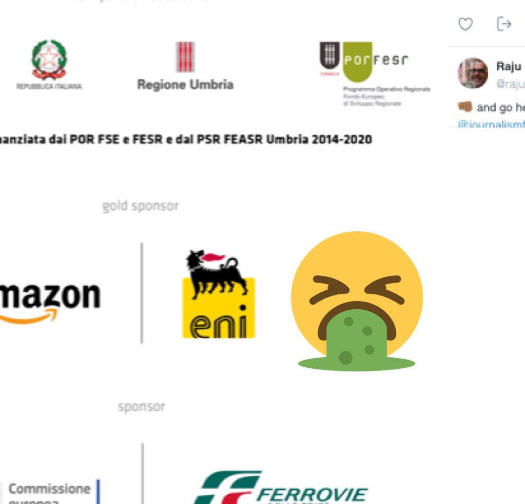 Anche quest’anno..come da tradizione..si svolgerà il cosiddetto #FestivalDelGiornalismo (e vabbè 🙄..un po’ di distrazione...)👉chi sponsorizza?!? Vi starete chiedendo ....ma #Eni...👉così è “sicurissimo” che non si parlerà di #Basilicata #FestivalDeiPennivendoli ...#ijf18