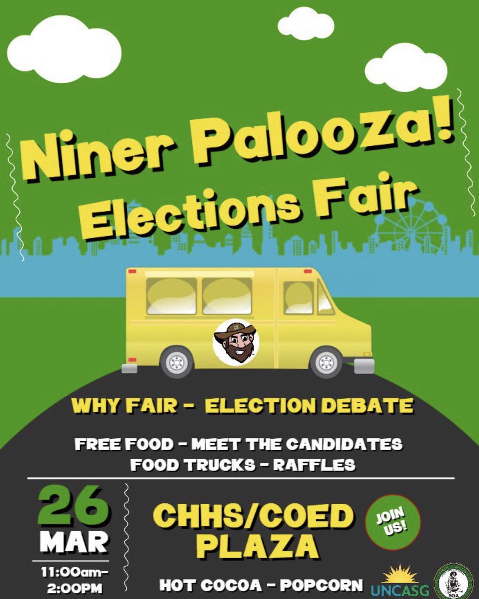 VOTEconnorw's tweet photo. TODAY! Come meet your candidates, hear from campus departments, and show your support for SGA! #UNCC #UNCC21 #UNCCSGA #VoteConnor https://t.co/UJmAM3BFKB
