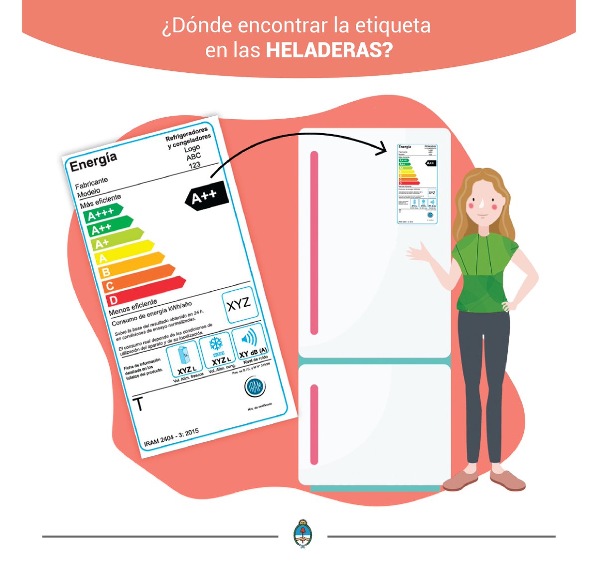 Eficiencia_Ar's tweet image. #BuenLunes Empezamos la semana con nueva información sobre #etiquetadoeficiente en heladeras. #Consejoeficiente Revisar que los burletes de las puertas estén en buenas condiciones para evitar pérdidas de frío y #ahorrarenergia ✅ Más información 👉eficiencia.gob.ar