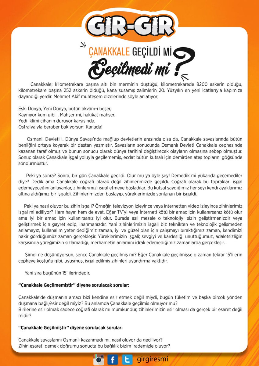 Haftalık Gır-Gır Gündemimiz