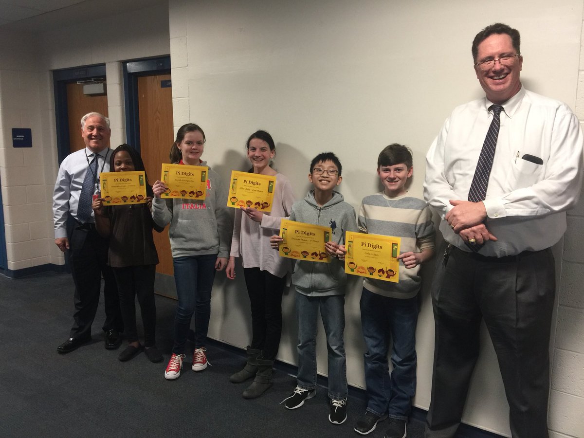 petruccim's tweet photo. Pi Champions!  Congratulations to Thomas for reciting 101 digits!!!#WeAreDavies https://t.co/PnSR6SKQAN
