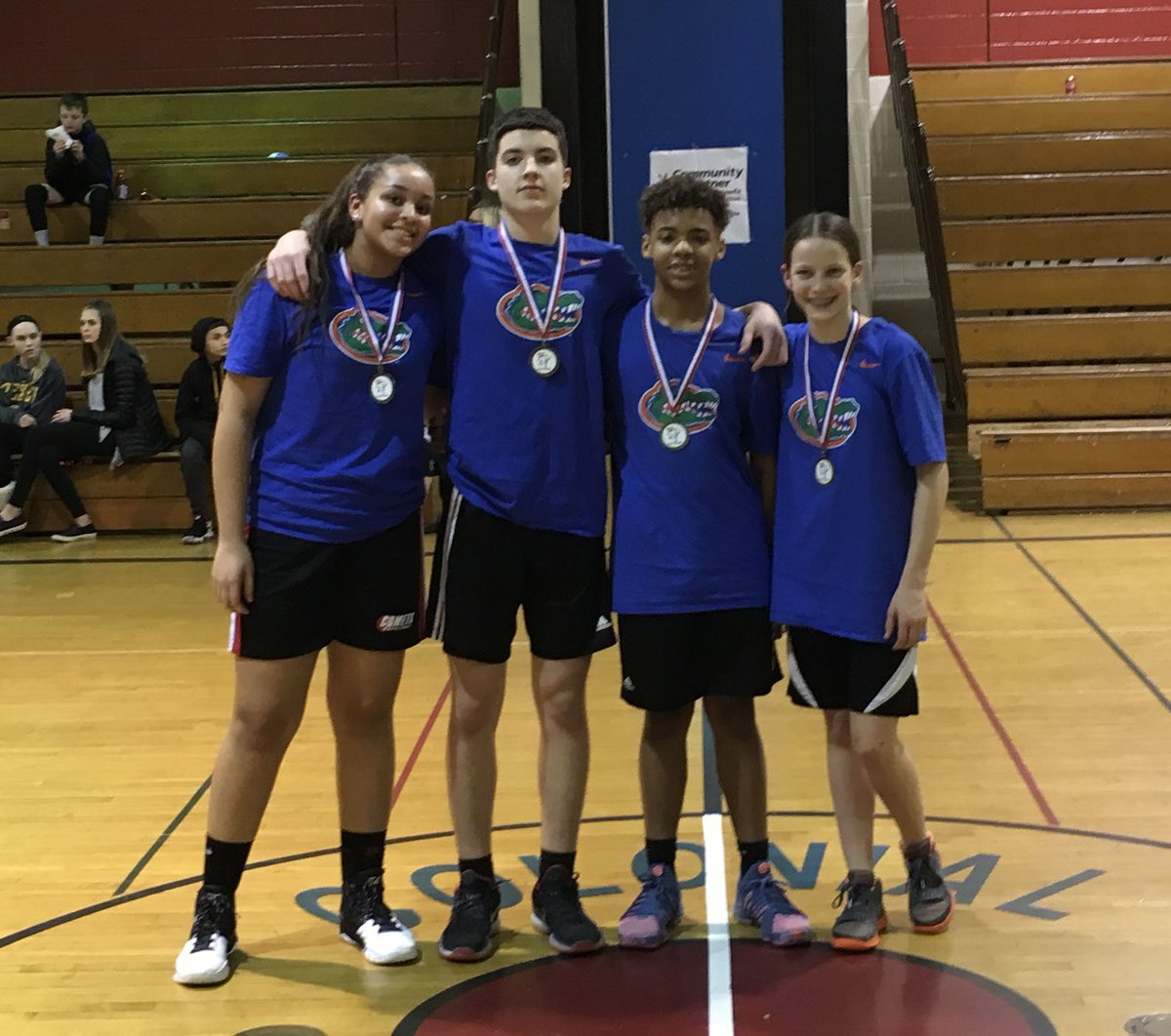 Here are the Gators, the eighth grade winning team from the final 4 on 4 for a Cure tournament <a href="/CMSPatriots/">Colonial Middle</a>. Over the year, CMS's Hoops for Hope has done a lot of good while Making A Difference! Read more about it: colonialsd.org/news/item/~pos…