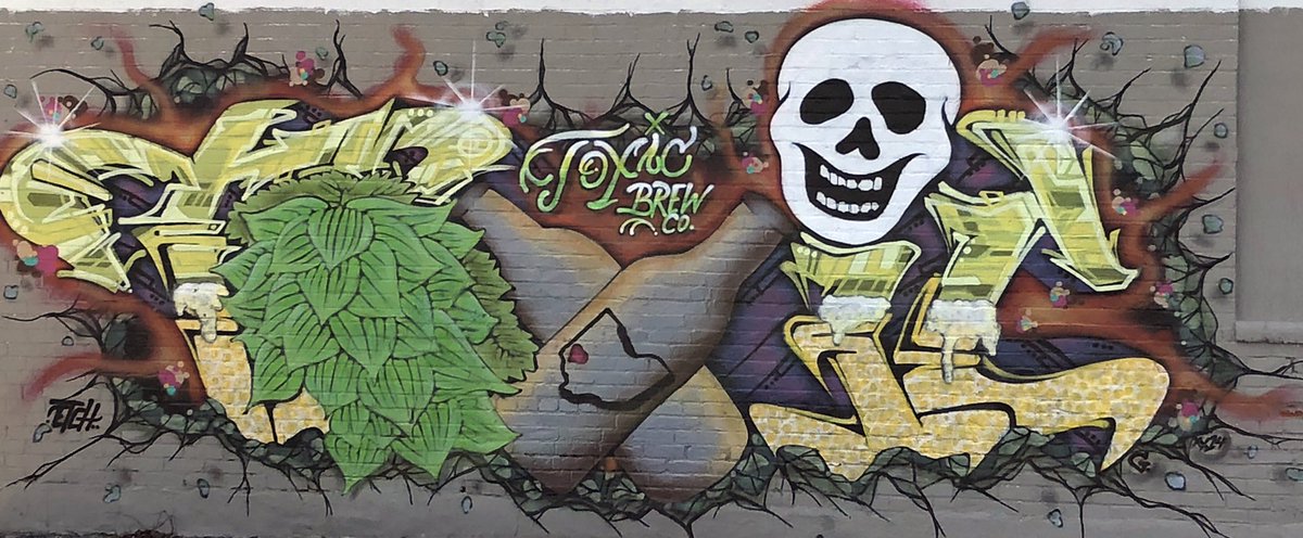 OnceOccupied's tweet photo. Dayton Mural Monday WK3 at @ToxicBrewCo and Troll Pub. 
Support your local Dayton pubs by retweeting!

#Daytonoh #DaytonMurals #GemCity #fortheloveofDayton #LoveDayton #StreetArt #Murals https://t.co/1YmToGnLFn