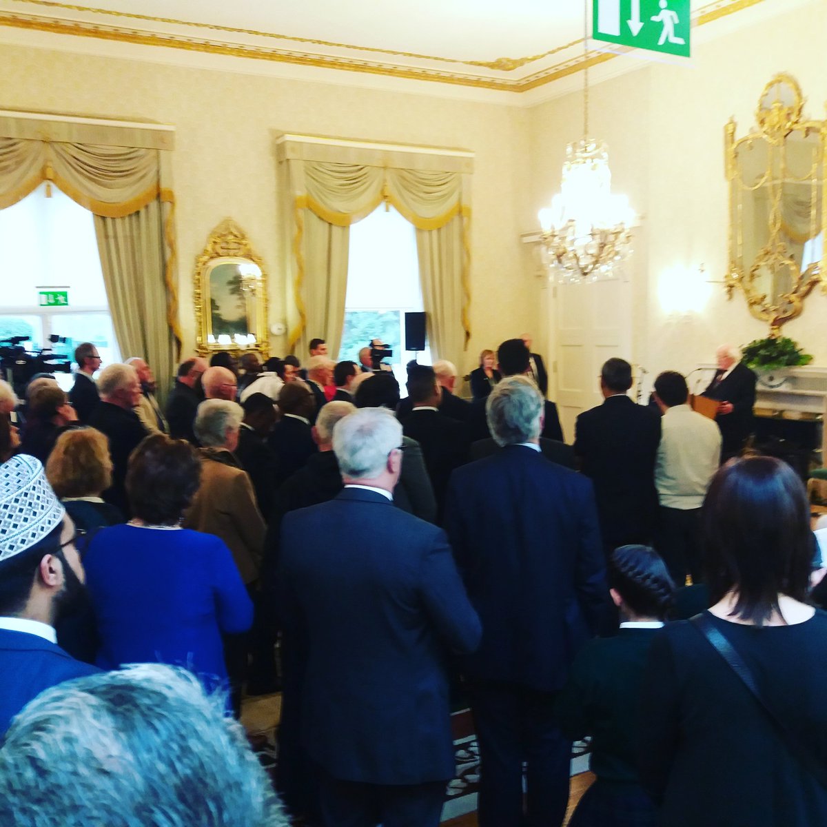 OLAireland's tweet photo. President Higgins acknowledges the work of missionaries whose compassion, hope and courage has made the world a better place. #LaudatoTree https://t.co/wr1Dm3X9tB