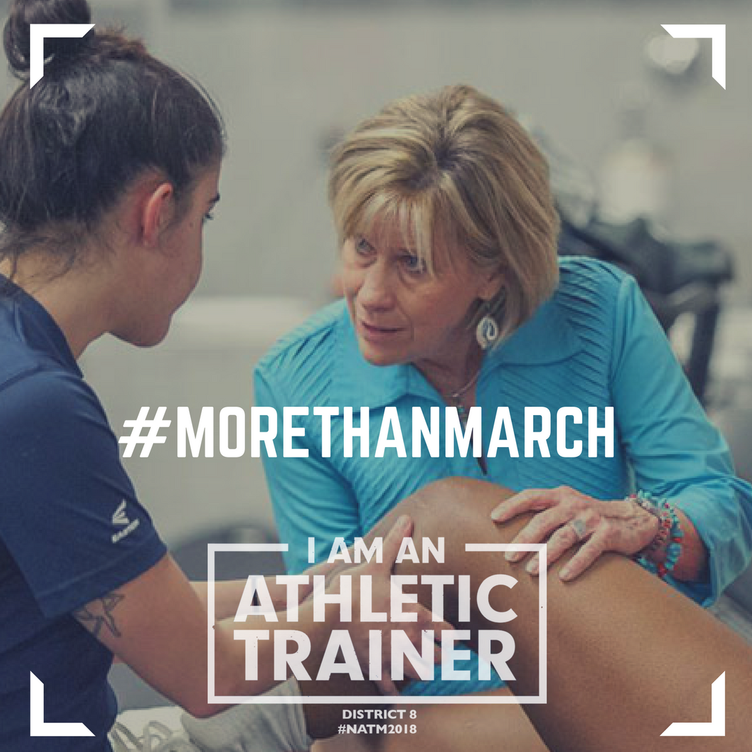 Join this week's hashtag initiative #morethanmarch to support year-round Athletic Training advocacy! #NATM2018