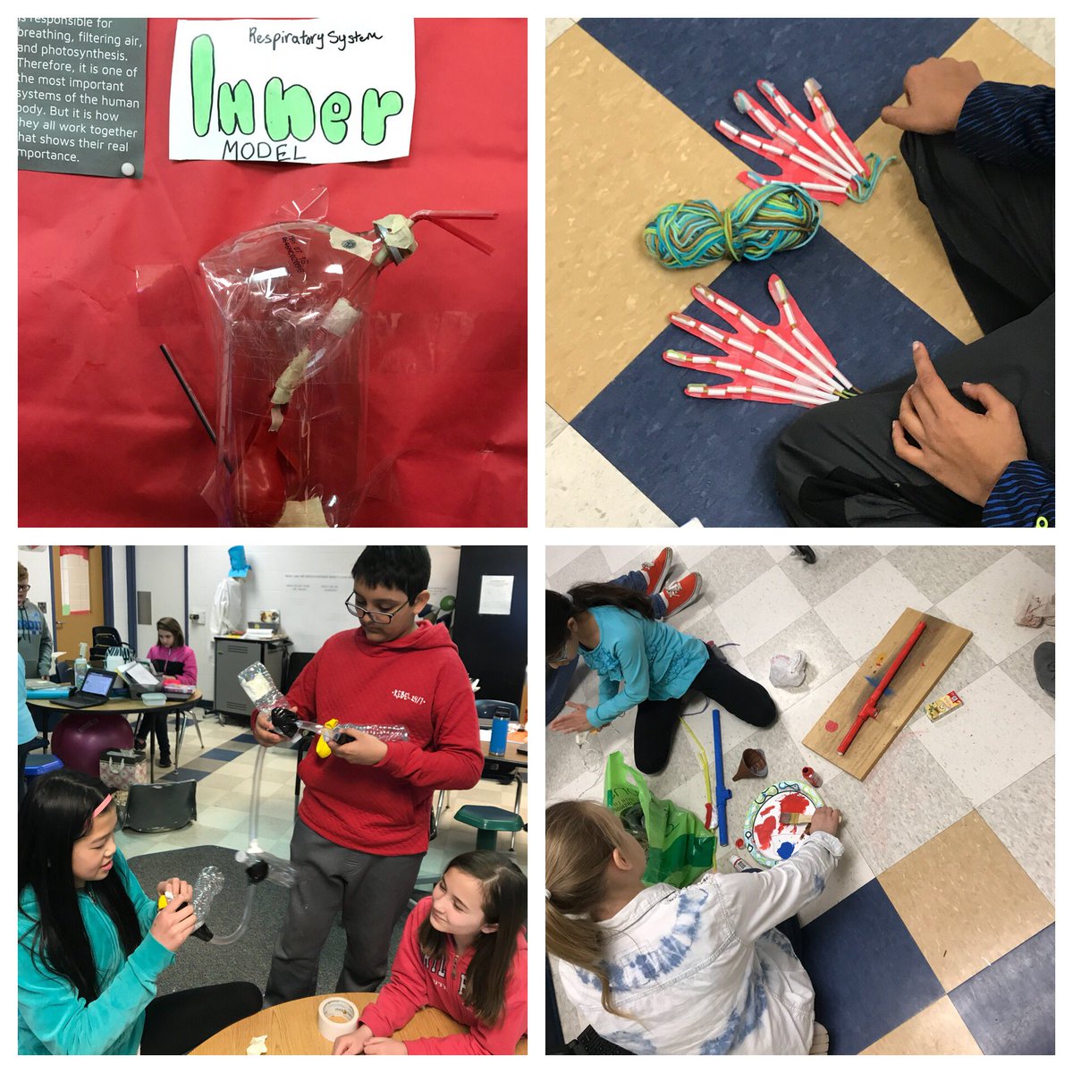 Zinnovators's tweet photo. Dear Roadrunners: Your creativity is bursting in our human body systems WMP! #workingmodel #displayboard #scienceproject #workinprogress #teameffort https://t.co/SPVlhr8NMp