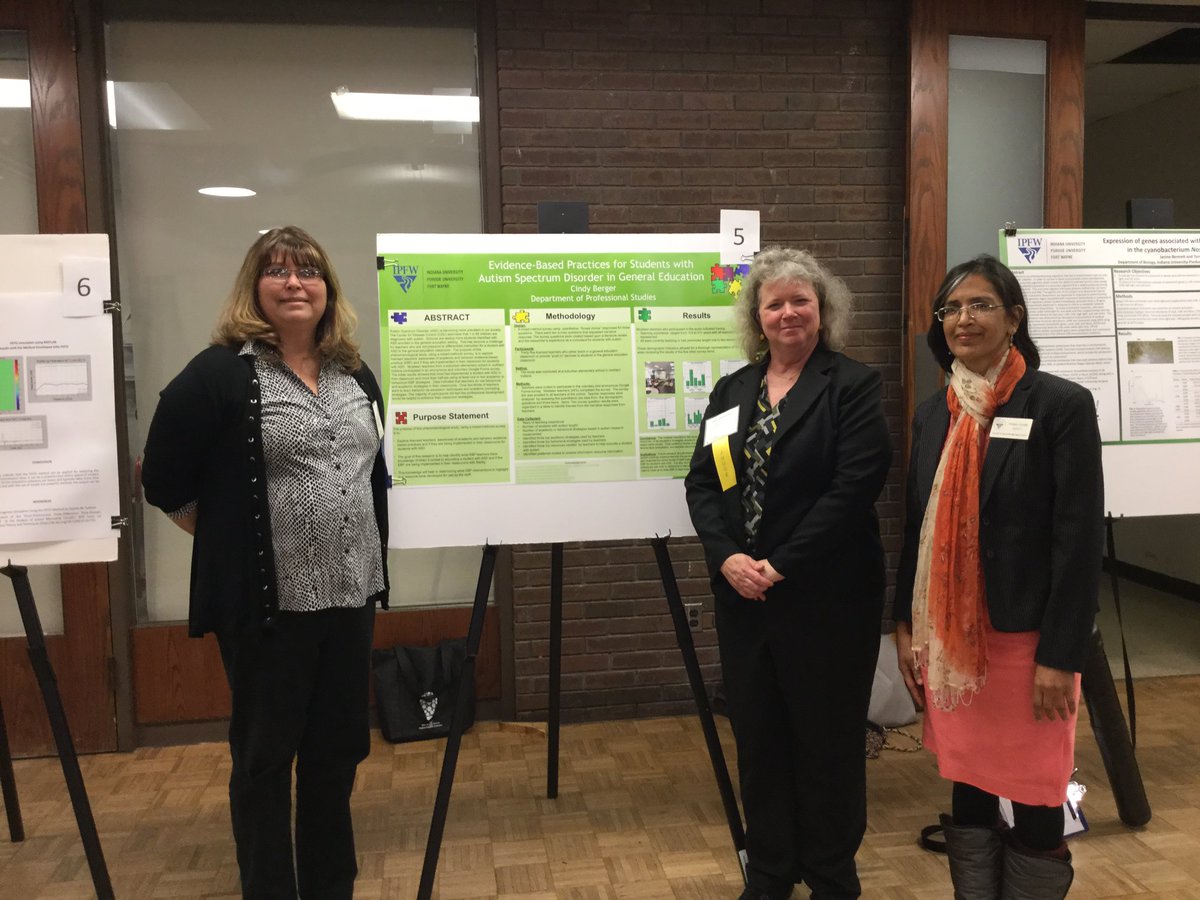 PFWSchoolOfEd's tweet photo. So PROUD of our Graduate Student in Special Education, Cindy Berger. 
She won 3rd place for her graduate submissions at the IPFW Research Symposium on March 23rd! @IPFW4teachers @IPFWnews #ipfw #ipfwspecialeducation #ipfwcepp https://t.co/GJVX6XCKL7
