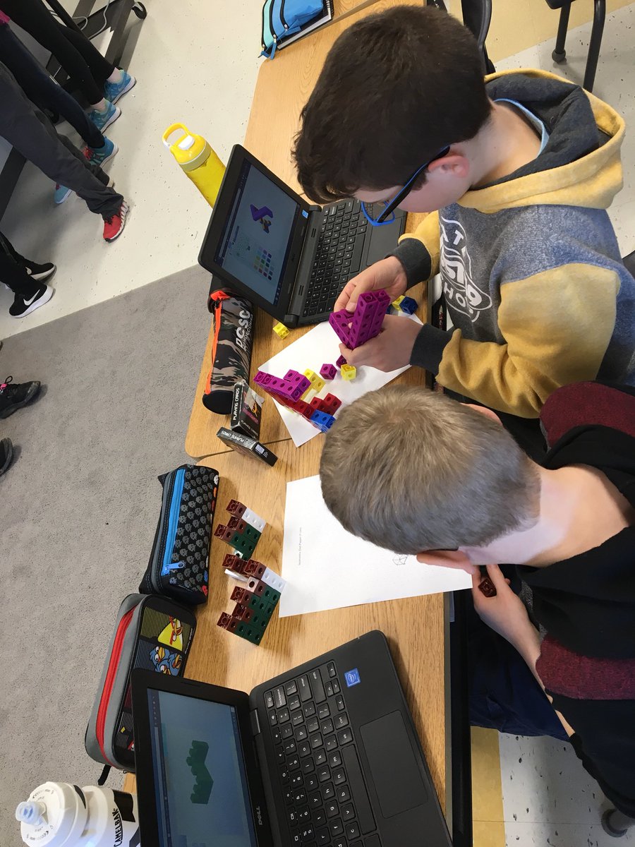 KristenHouseVH's tweet image. Making isometric sketches online! #mathtech
