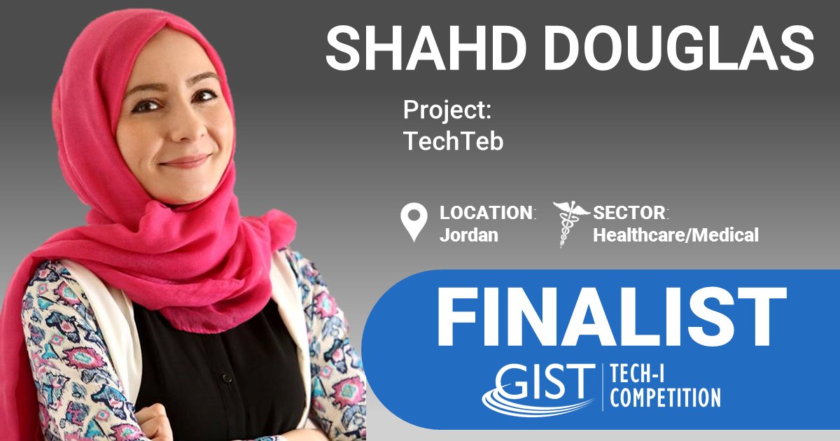 GISTNetwork's tweet photo. “My goal in attending this great competition is to get the appropriate training and mentoring…in order to gain the knowledge and skills to bridge the gap between my passion and the future of TechTeb.” – Shahd Douglas #TechI https://t.co/En4HI10Ao5 https://t.co/XnIFhKOQbv