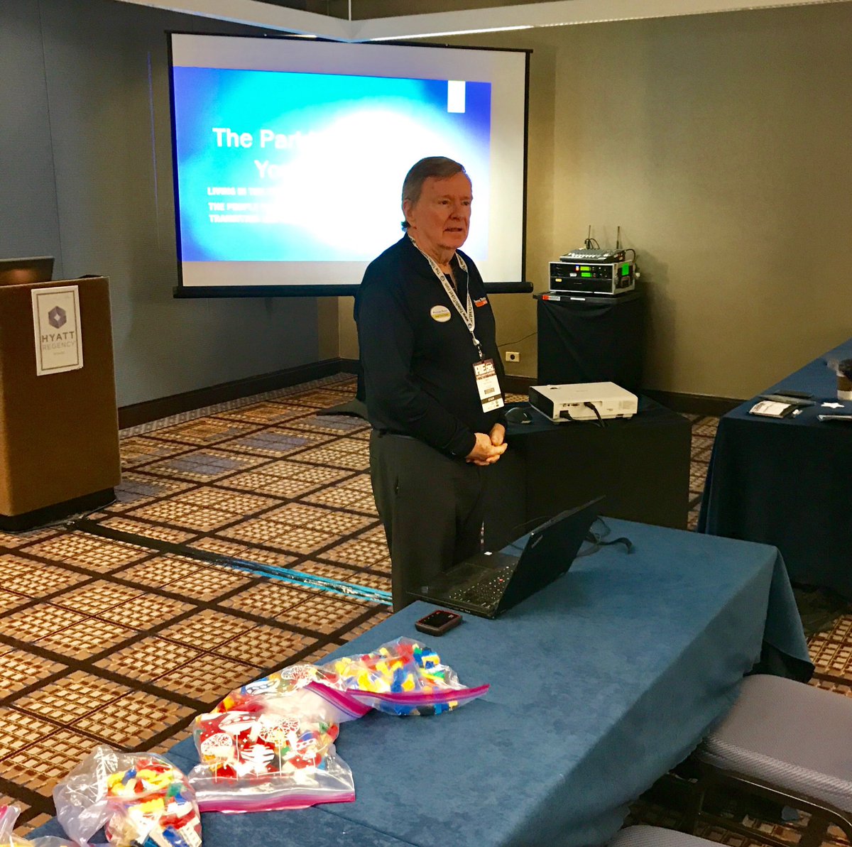 #Pieshow2018 begins today in Chicago - first #parking #bootcamp is in progress - <a href="/jvhpt/">John Van Horn</a> introduces Clyde Wilson from @FlowThruTech - #mobility #smartcity #traffic #technology