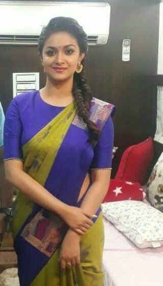 mageshyuvaraj's tweet photo. Recent click of #MakkalSelvi @KeerthyOfficial #trational #culture #myangel looking gorgeous on blue saree๐๐๐๐๐๐ https://t.co/78b7grSn4Y