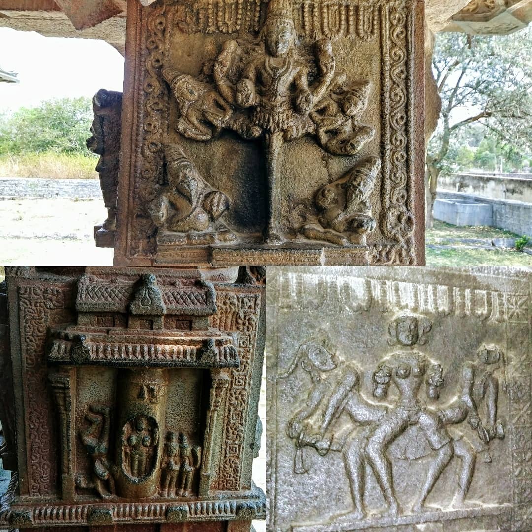 vijeth_sudhir's tweet photo. #walktotemple #ancienttemple #indianarchitecture #indianhistory #subjectofstudy #unique #carvings originally built by #choladynasty #tamil #inscriptions later developments by #vijaynagarempire #krishnadevaraya in Kurudumale #kolar district #bengaluru #gateway #randomtravel https://t.co/6wPiLEpBXu