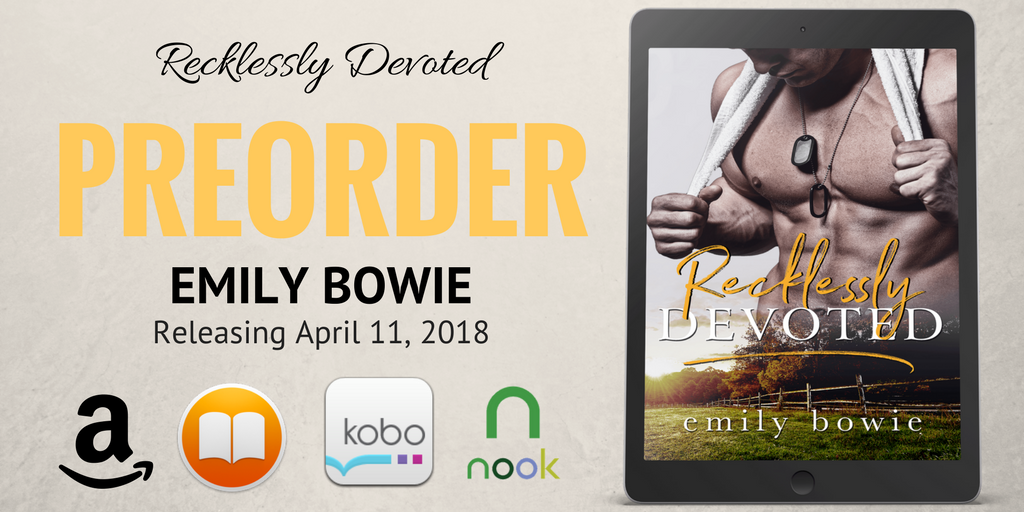 TheNextStepPR's tweet photo. 📚 #PreOrder 📚
#RecklesslyDevoted by @EmilyBowie82
#BrodyBennett #CockyNeighbor #BrokenRules
Release: 4/11 #ContemporaryRomance
#PreOrder https://t.co/i0odAo415P https://t.co/1SvsECtiwU
