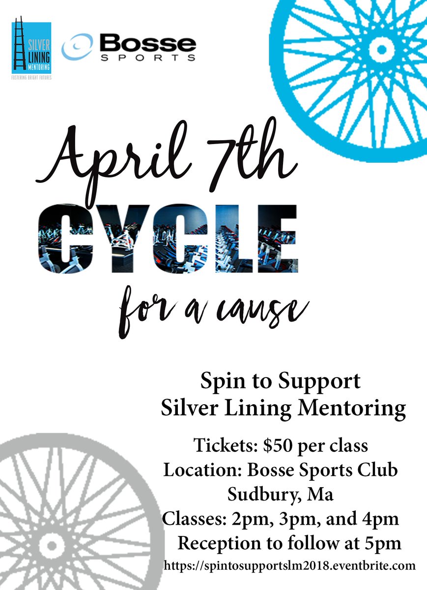 Looking for a great way to get active and give back? SLM is hosting not one, not two, but THREE spin classes on Saturday April 7th at Bosse Sports Club. Reserve your bike today and get ready to spin to support SLM! bit.ly/2Hlb0lw