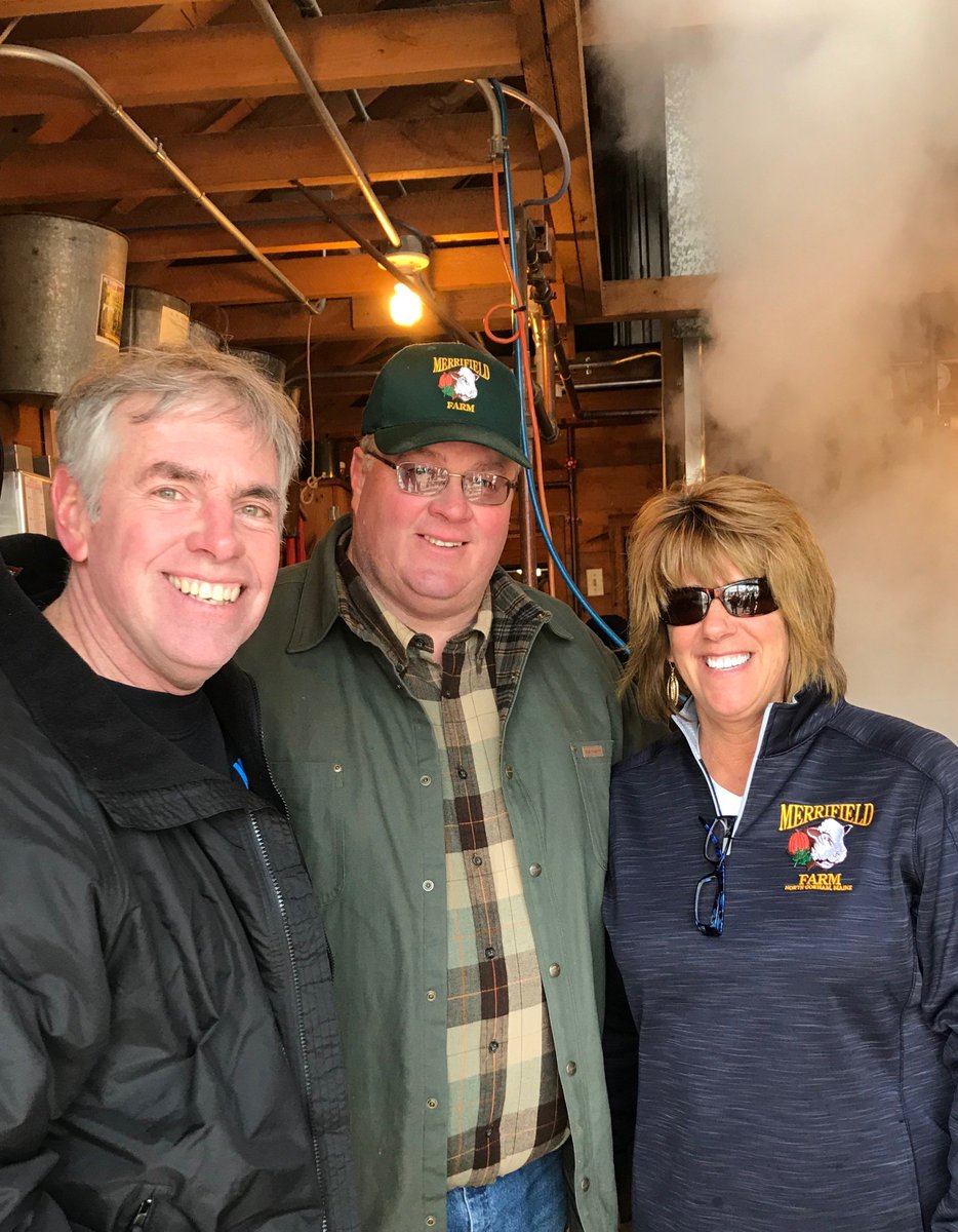 Maple Sunday is a great day to learn about our Syrup producers. Yesterday I visited Lyle and Jo-Ann Merrifield. Lyle is President of the Maine Maple Producers. As our next Governor I will work to protect agricultural jobs, promote Maine products, and grow our economy. #mepolitics