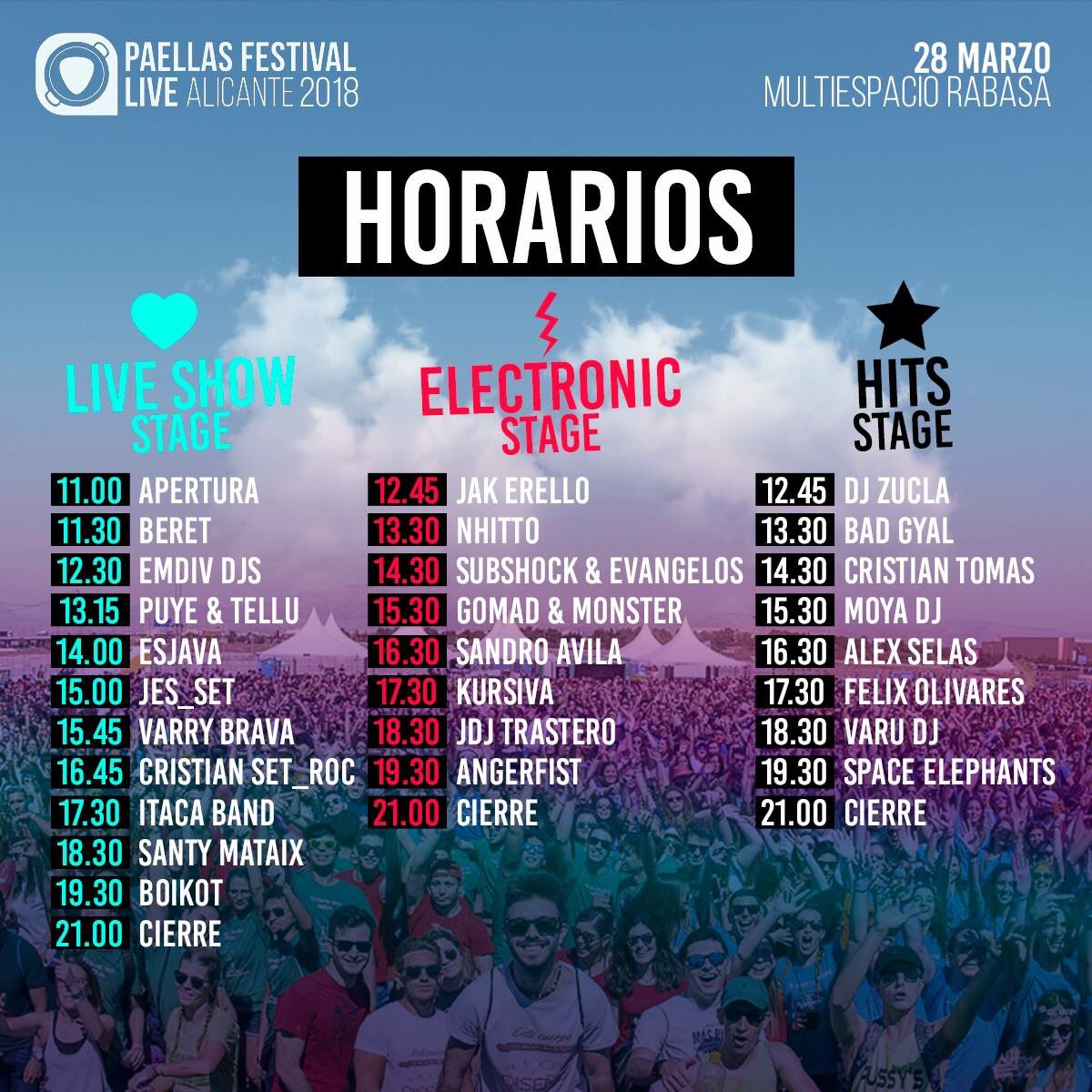 EmdivFestival's tweet photo. 🙌Os recomendamos pasaros este miércoles por este pedazo de evento 🎸🎶🥘@PaellasFestival 🥘🎶🎸
Tenemos a nuestros #EMDIVdjs confirmados junto a grandes artistas, OS ESPERAMOS🚀🚀🚀 https://t.co/jgdJBo41P4
