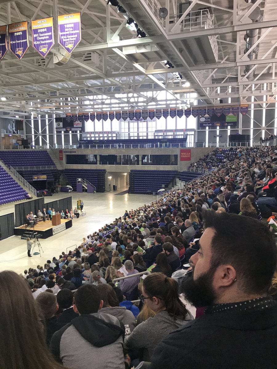 cchsdramaspeech's tweet photo. Opening ceremonies for Individual All-State Speech Festival at UNI. Congratulations to Ashlyn &amp; Lily! #MakeADifferenceCC https://t.co/9dURSVt1Xy