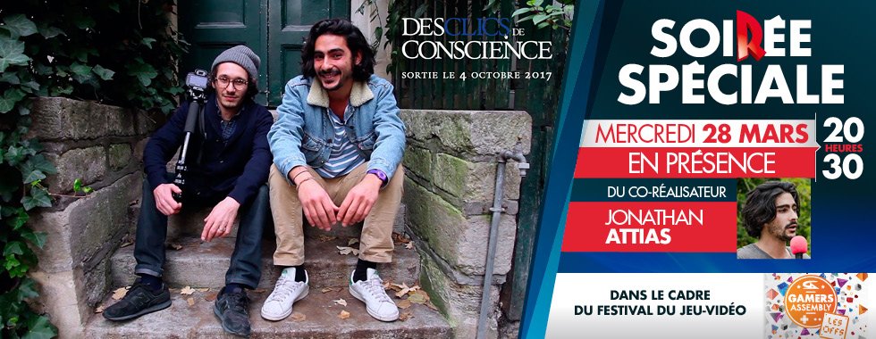 🌱Biodiversité et citoyenneté 🗳 à #Poitiers : venez découvrir #DesClicsDeConscience ce mercredi 28 mars à 20h30 au <a href="/CGR_Castille/">CGR Poitiers Castille</a>, en présence de Jonathan Attias (co-réalisateur) !
Dans le cadre des Rencontres Citoyenneté Numérique du @Grand_Poitiers 
#YesWeGraine