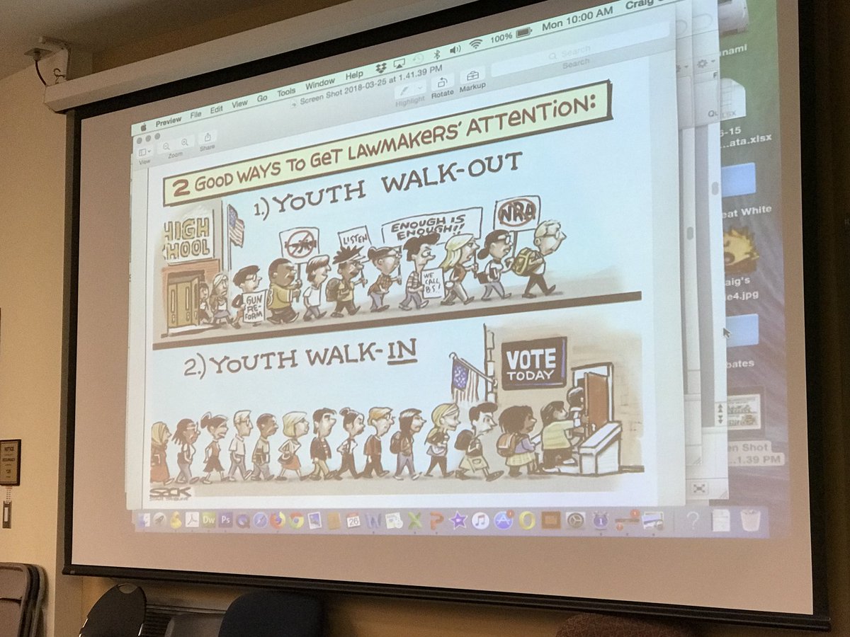 When I walked in to one of my marine science class this morning. Love this! #Vote. Another way is to call, write, and make your voice heard. It doesn’t matter unless you make the difference.