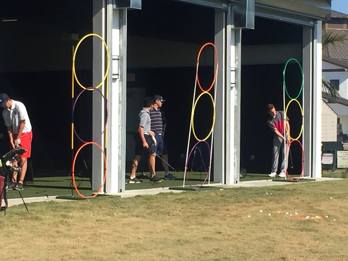 StepinacGolf's tweet photo. As the gates go up on the learning center at sandhill crane, the Stepinac men prepare for short game sessions all morning before heading to PGA National. Coach Pla and Coach Decker are crafting a competitive team for the upcoming season. https://t.co/mzyw9gjaU8
