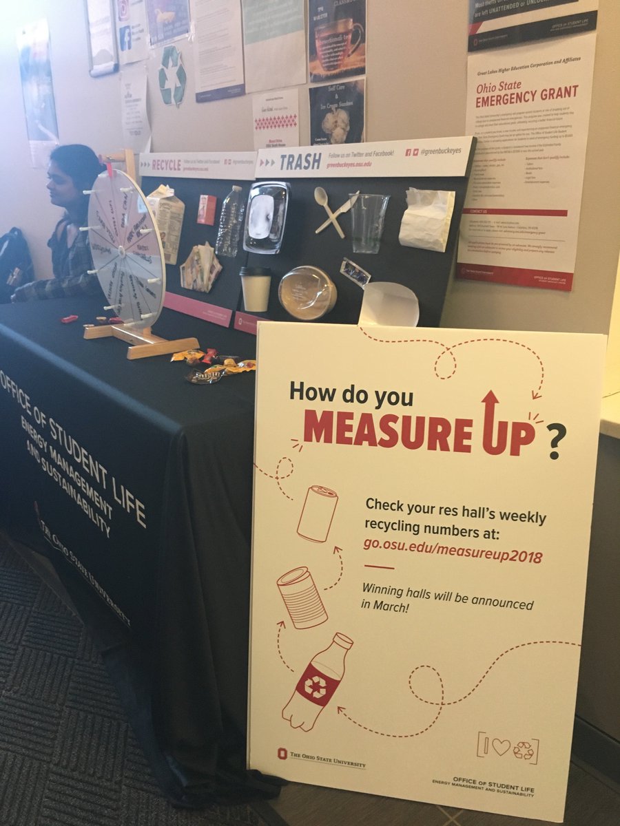 greenbuckeyes's tweet photo. Congrats to @LawrenceTower for being the North Campus #RecycleMania winners! The recycling games are coming to Lawrence Tower today from 1 pm to 2:30 pm! Stop by for a FREE piece of candy. #BuckeyesRecycle #ZeroWaste #MeasureUp2018 @OhioStResLife https://t.co/7HsjUwmNbB