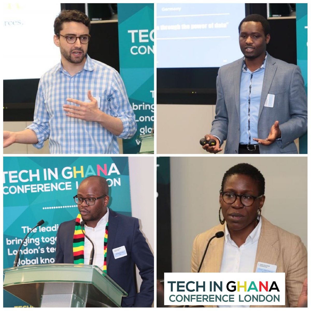 #TechGhanaLDN18 Panel Session 3: Future Tech: #BigData &amp; #AI.

Some very exciting presentations by @GregCohen11, <a href="/AsokoInsight/">Asoko Insight</a> 
@TimothyKotin, <a href="/SuperFluidLabs/">SUPERFLUID LABS</a> •
@its_HOT_O, IDIO &amp; <a href="/TheFoundryTeam/">Foundry</a>  

Moderated by: <a href="/ememrusanga/">Emem Rita Usanga</a> <a href="/bnkabilityAFR/">Bnkability</a>