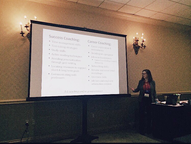 katie_trin's tweet image. Great morning presenting @CCatNCTC initiatives with @klohnames 📚🎓 #GDEC18 #FYE #studentsuccess