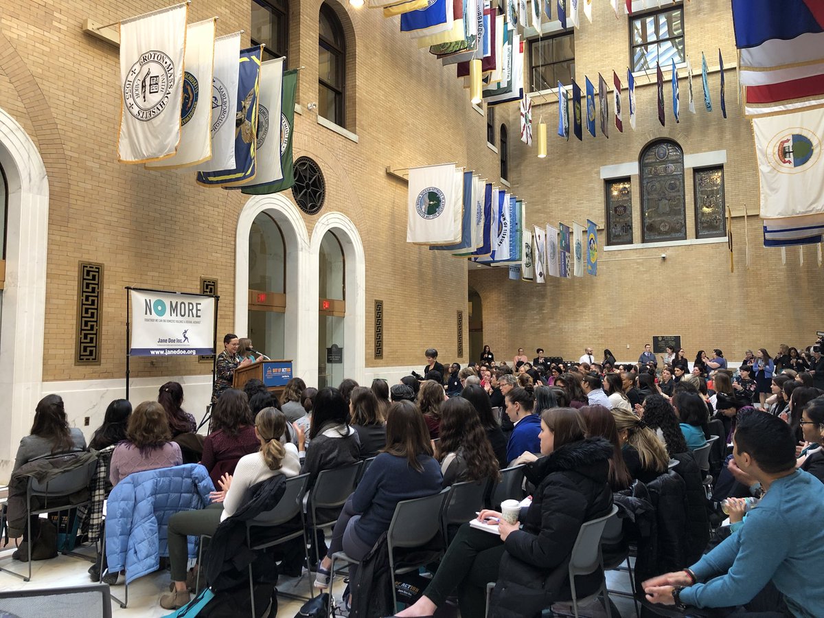 WEBNtvRodriguez's tweet photo. Activists and advocacy groups from all over Massachusetts are meeting at the State House to combat sexual and domestic violence. #DayOfAction #JaneDoe https://t.co/dYOnz5LFLB