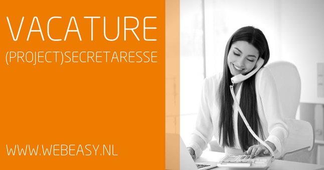 Ben jij iemand die zich niet snel uit het veld laat slaan? En kun je  initiatief nemen en nauwkeurig werken? Bekijk dan gauw onze vacature als  (project)secretaresse: webeasy.nl/bedrijf/vacatu…