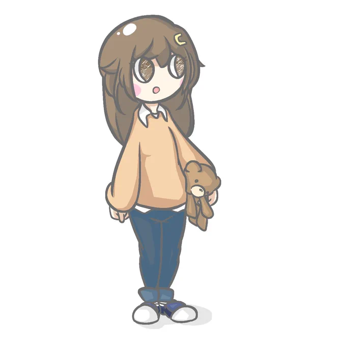 そらちゃんに勝手に私服を着せるイラスト2 自己満です。  #soraArt