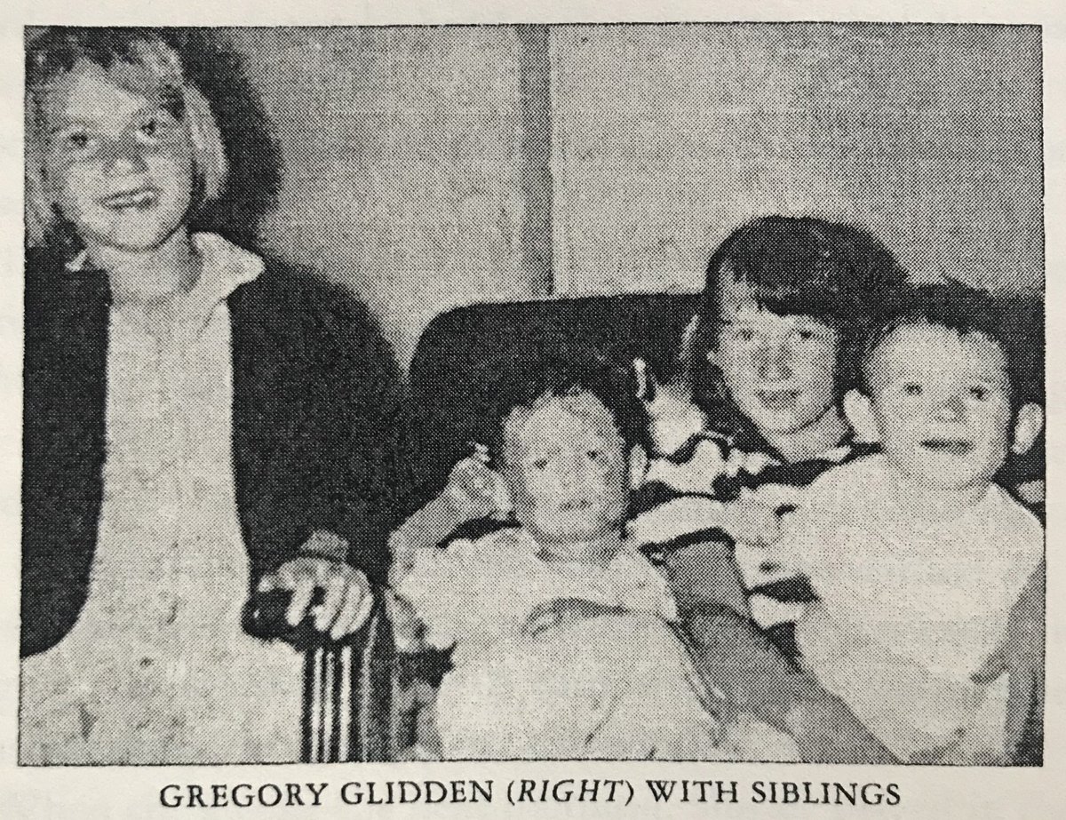 Gregory Glidden was born in February 1953. He had had an older sister who had died at 10 years old from a hole in her heart. At just a few weeks old started having recurrent pneumonia, and it soon turned out that Gregory too had a heart defect—a ventricular septal defect.