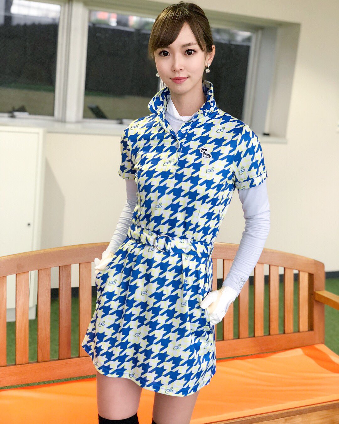 FR2ゴルフ　兎千鳥ワンピース FR2ゴルフ 兎千鳥ワンピース FR2ゴルフ 兎千鳥ワンピース