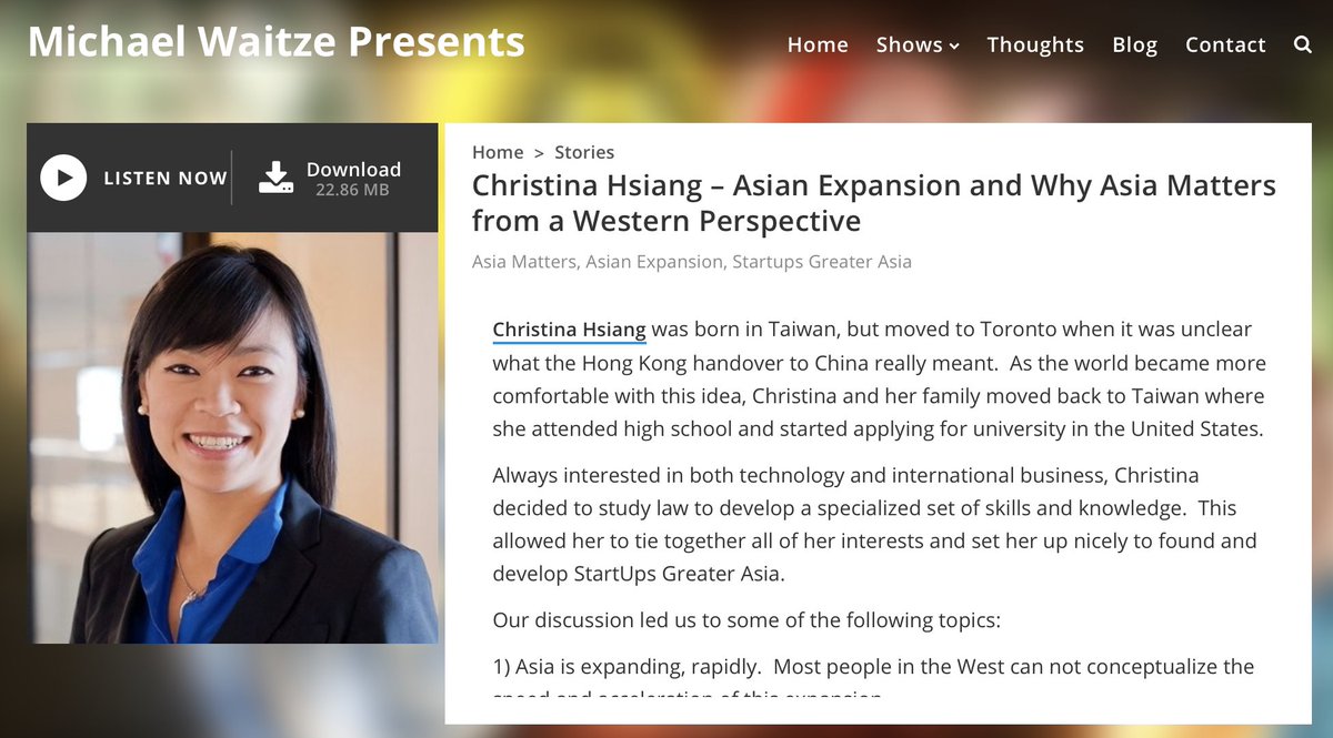 mwaitze's tweet photo. #AsiaMatters
#AsiaTechPodcast
#MichaelWaitze
#AsianExpansion
#Technology
#StartUps 
#TaiwanStartUpStadium

https://t.co/PfrDEEtKPt https://t.co/1i3eD7aQS9